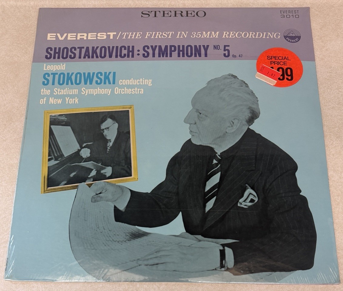 SHOSTAKOVICH-STOKOWSKI-SYMPHONY No. 5 Op. 47 Everest SBDR - 3010 New Sealed 1958
