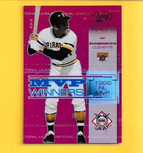 2004 Leaf MVP Winners Gold #181/500 Roberto Clemente #MW-3 HOF