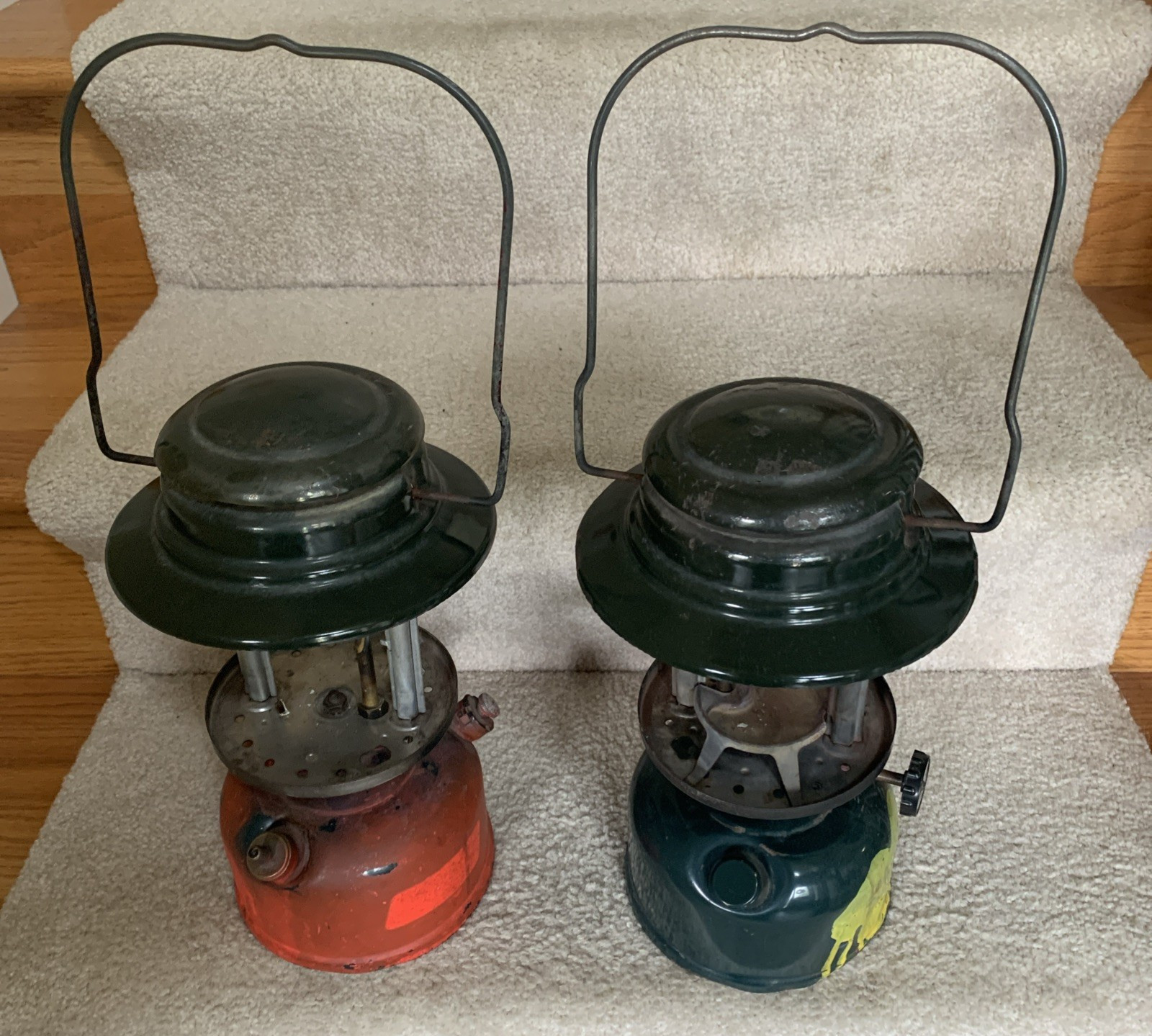 2 Vintage Coleman 639 Lantern for Parts & Repair Valve Assembly Burner Generator 2 Vintage Coleman 639 Lantern for Parts & Repair Valve Assembly Burner Generator