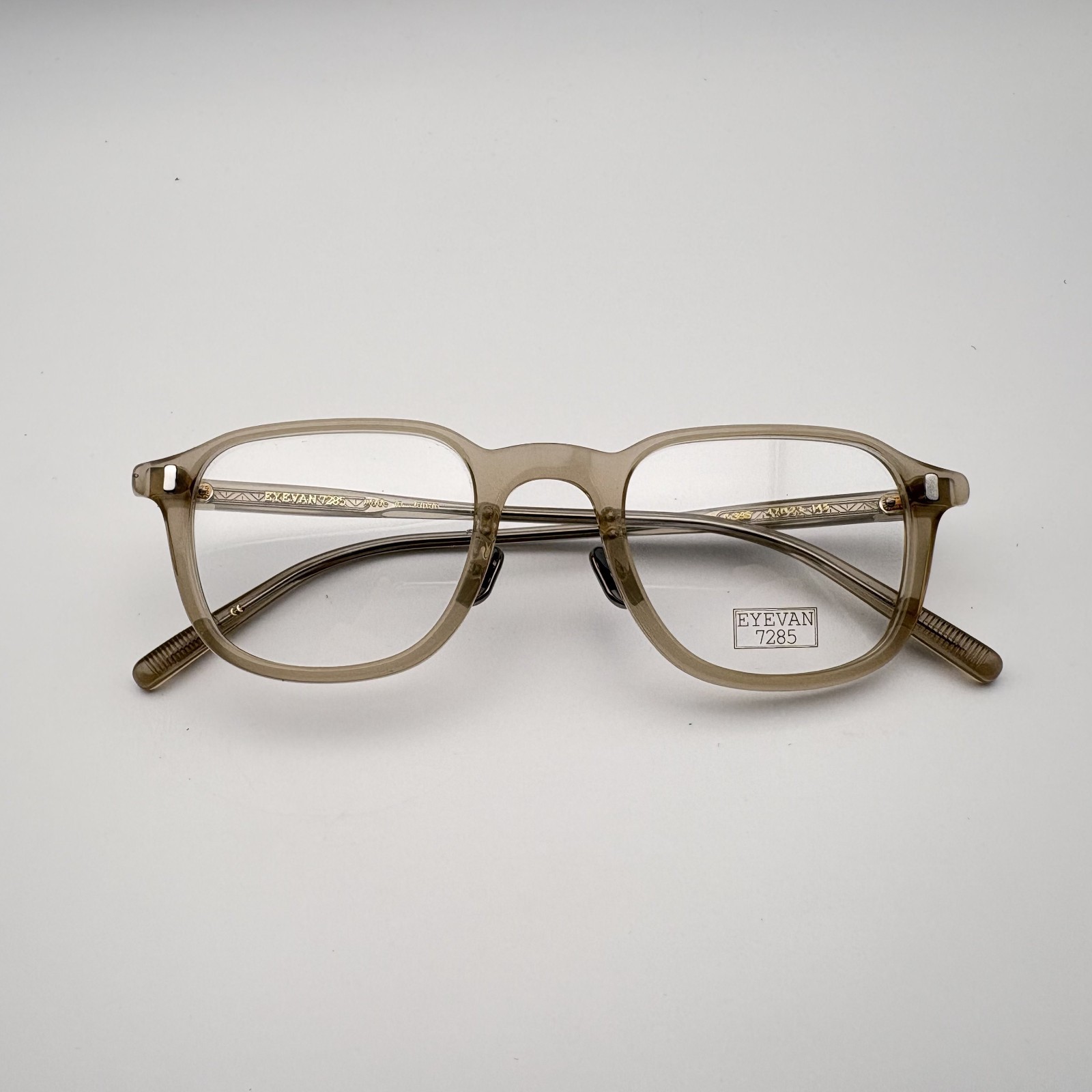 NEW Eyevan 325 335 Tortoise Amber Acetate Japan Optical Eyeglasses 47-23-145