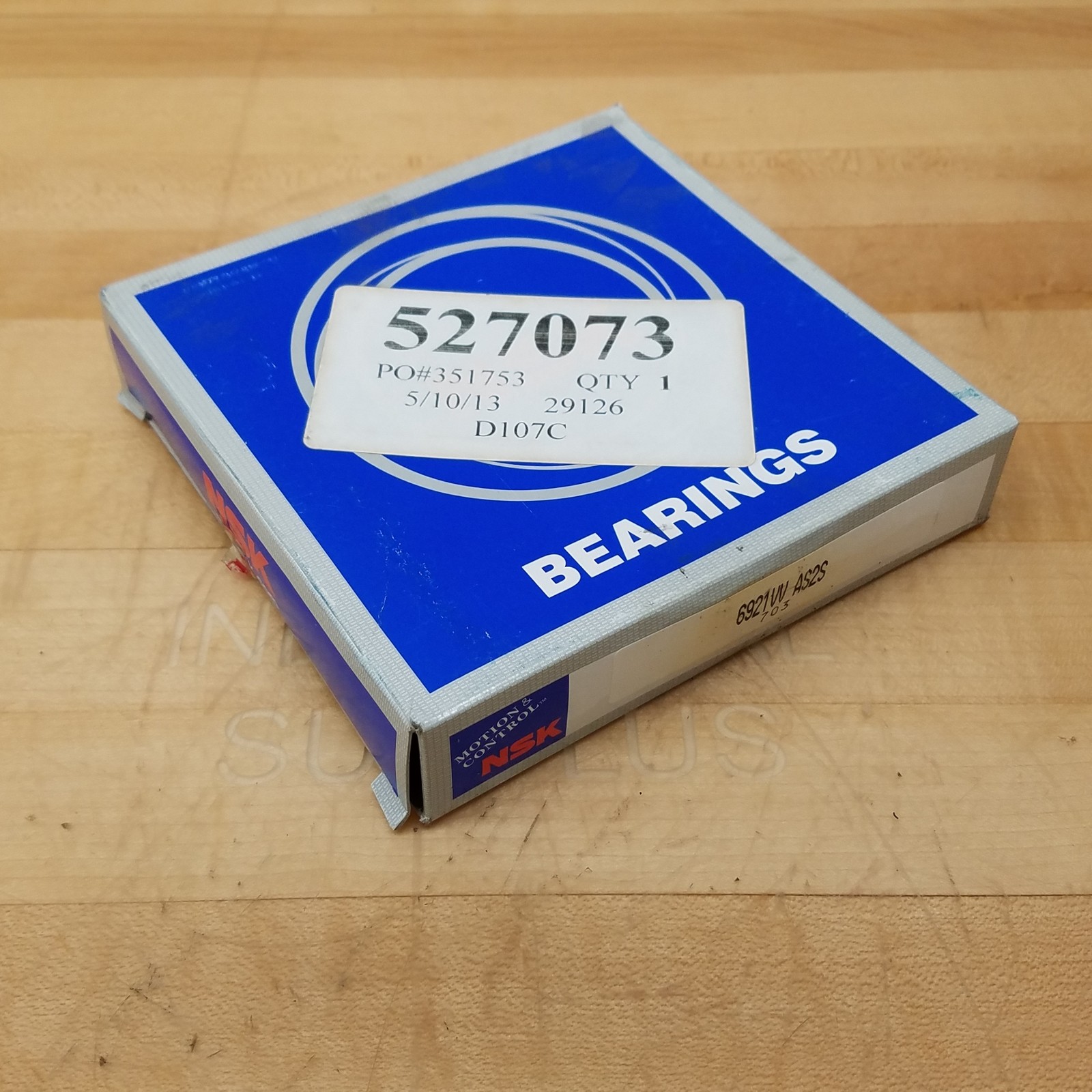NSK 6921VV Bearing, 105mm x 145mm x 20mm - NEW
