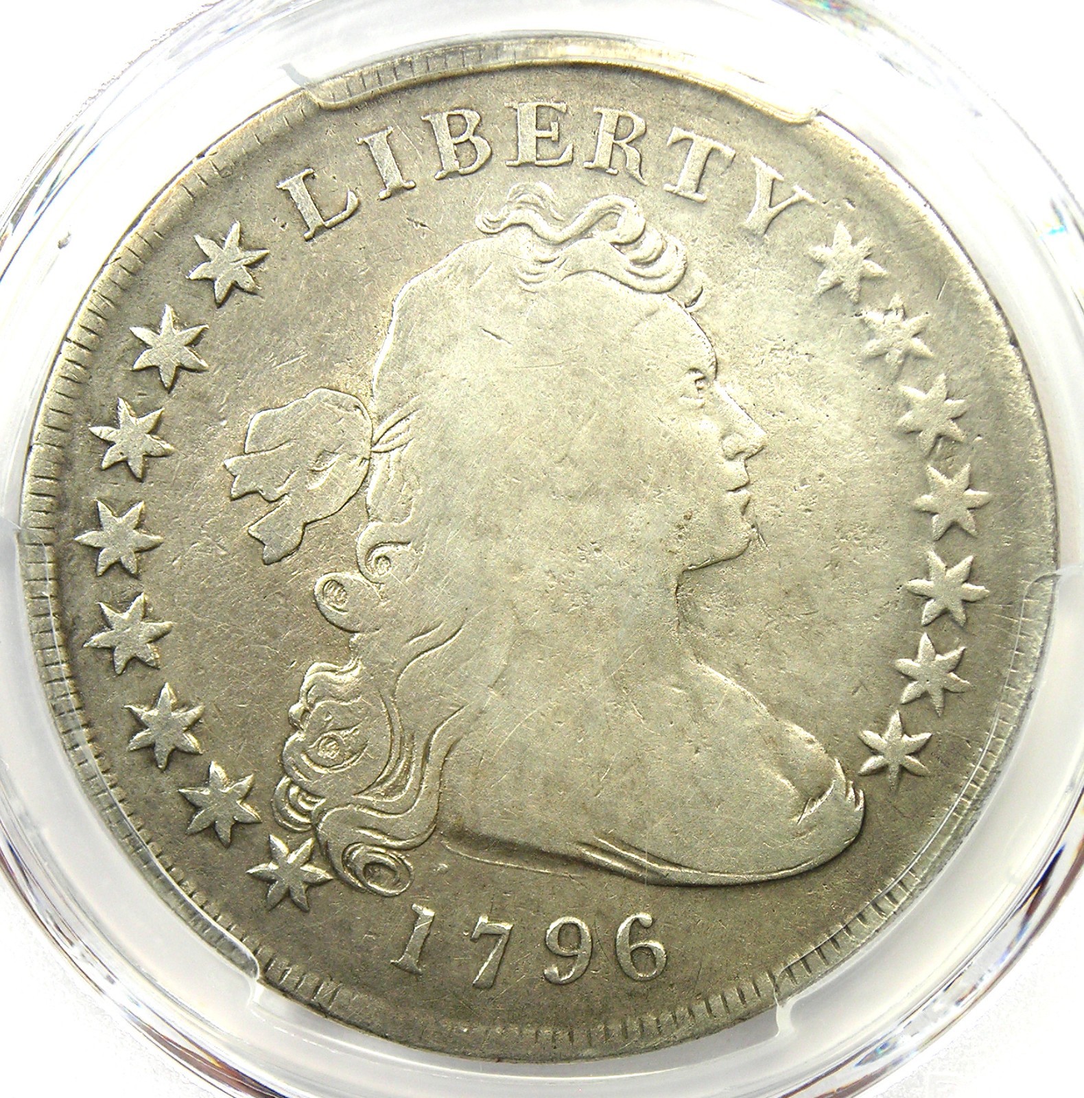 1796 Draped Bust Silver Dollar $1 Small Eagle Coin - Certified PCGS VG Detail