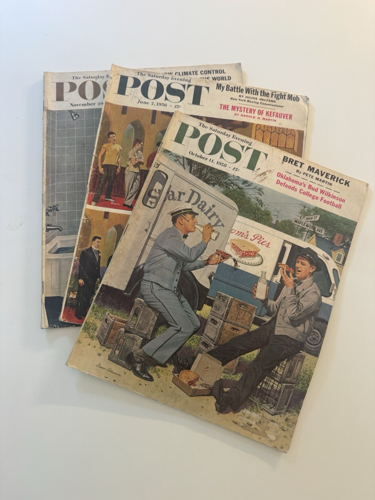 The Saturday Evening Post - Lot of 3 - 1956 1958 1958 - See Pics The Saturday Evening Post - Lot of 3 - 1956 1958 1958 - See Pics