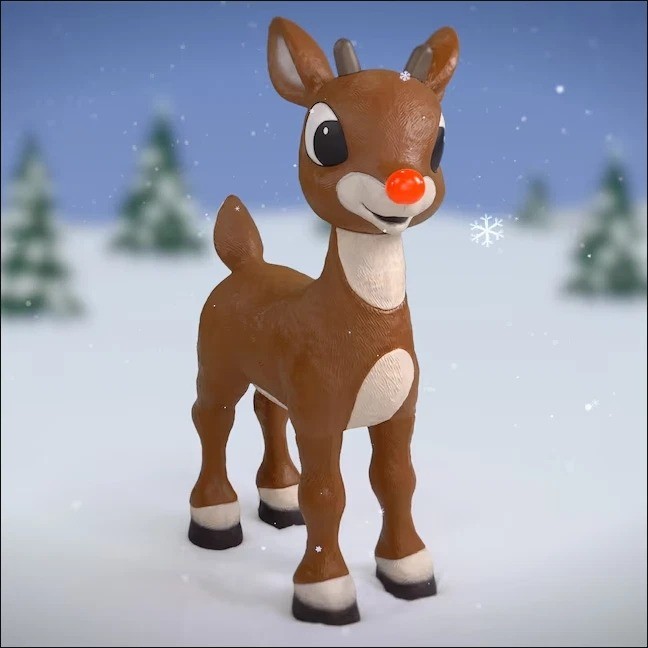 🎄Rudolph the Red-Nosed Reindeer 3.1-ft  Animatronic❄️ Fast Shipping