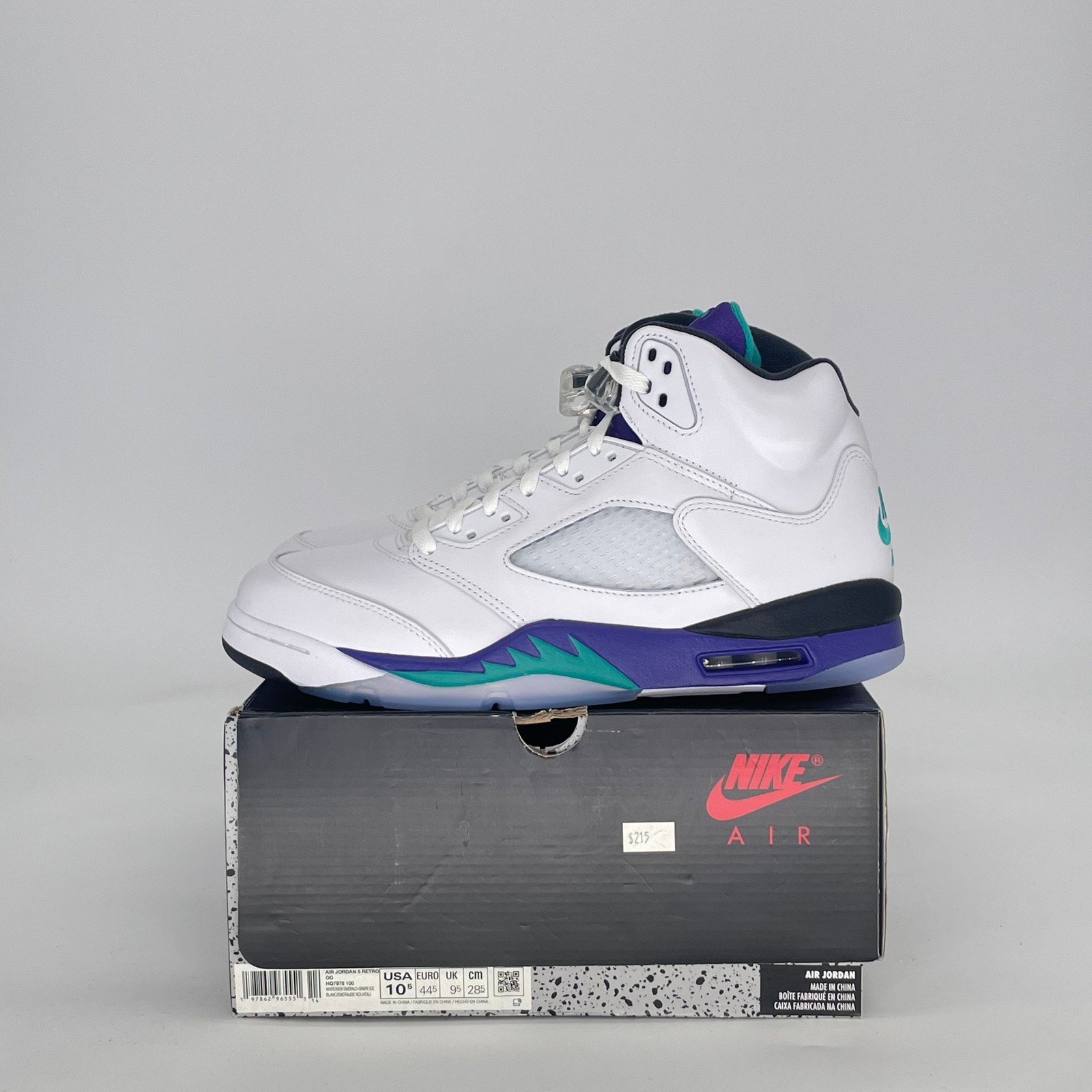 Size 10.5M/12W - Jordan 5 Retro Grape (2025) HQ7978-100