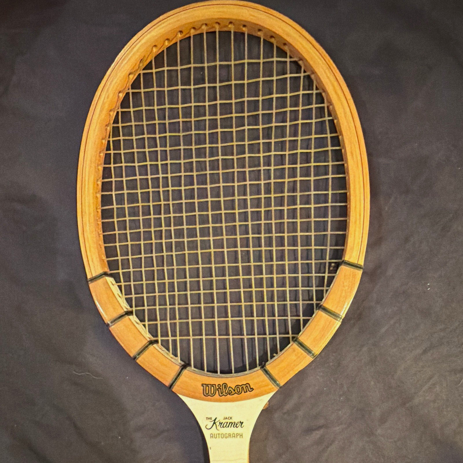 Wilson The Jack Kramer Autograph Wooden Tennis Racquet w/ Cover Made in USA Wilson The Jack Kramer Autograph Wooden Tennis Racquet w/ Cover Made in USA