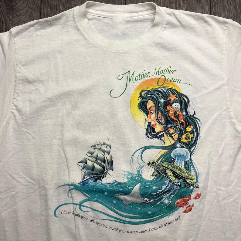 Vintage Jimmy Buffett Mother Ocean 1993 Caribbean Soul T Shirt Vintage Jimmy Buffett Mother Ocean 1993 Caribbean Soul T Shirt