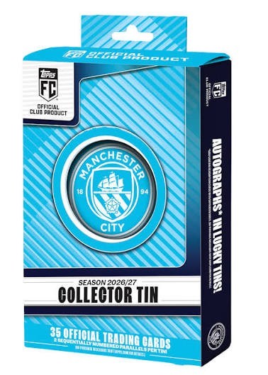 Topps 2026/27 Manchester City Collector Tin Topps 2026/27 Manchester City Collector Tin