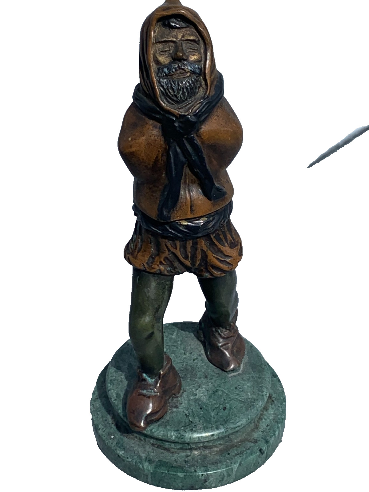ANTIQUE NOVELTY BRONZE COLD PAINTED BRONZE PRESIT