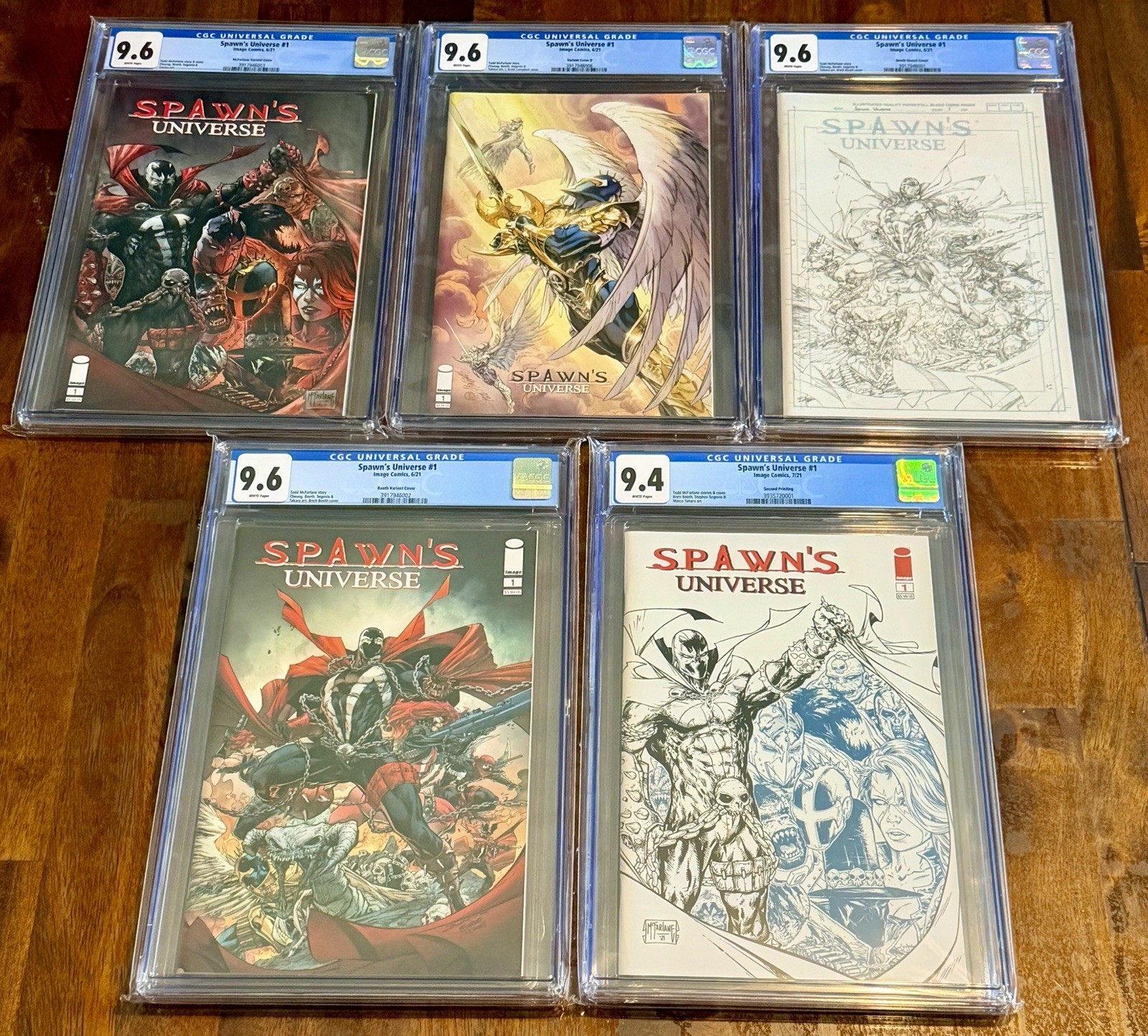 Spawn’s Universe Issue 1 (Variant Lot Of 5 Covers) Spawn’s Universe Issue 1 (Variant Lot Of 5 Covers)