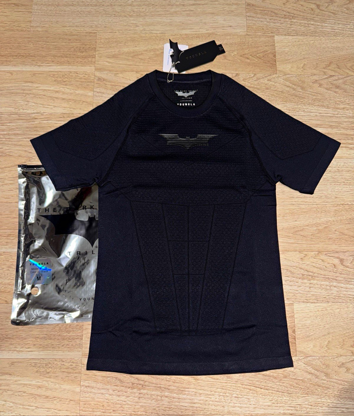 YoungLA Batman (All Black) Compression Tee Size Medium