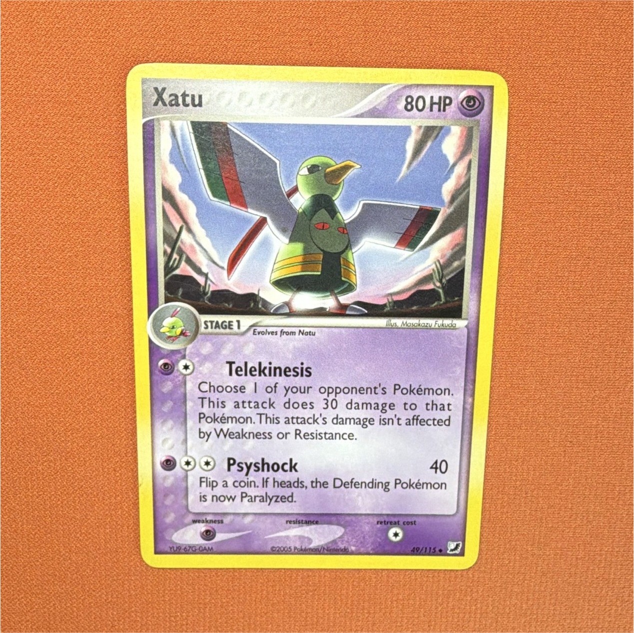Xatu 49/115 Unseen Forces 2005 Uncommon Regular Unlimited 80 HP Stage 1, Eng