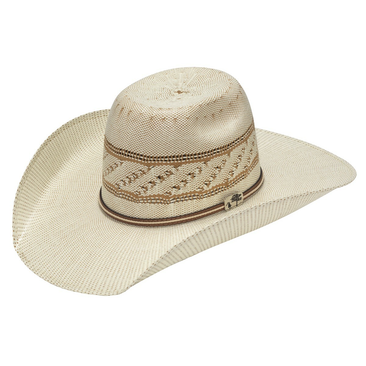 Alamo Men's Western Fancy Trim Bangora Ivory Straw Hat D52106