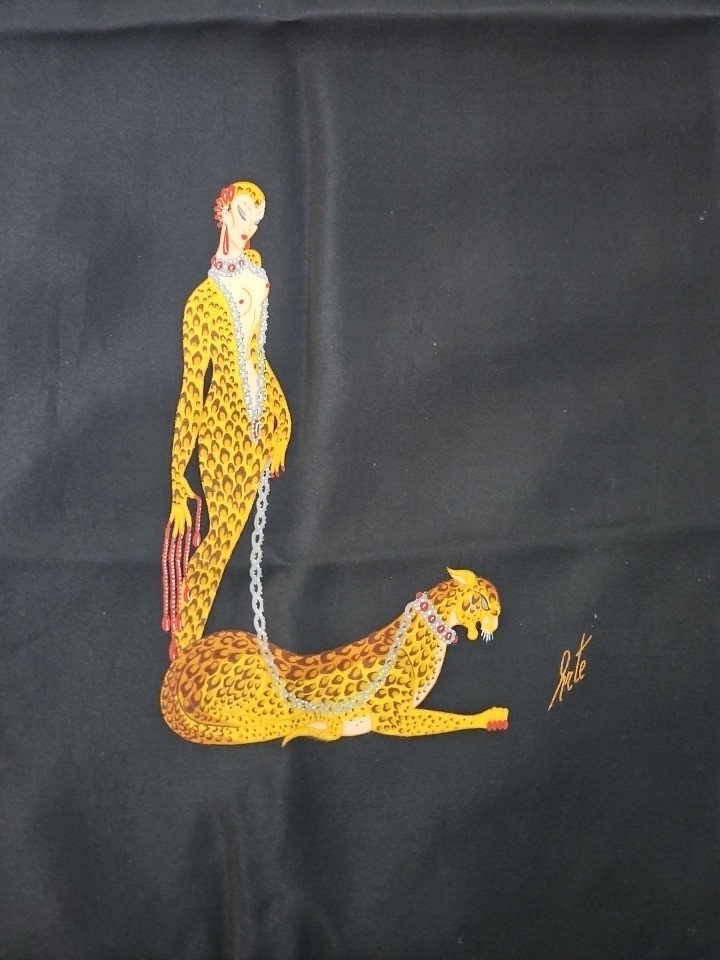 Rare Vintage ERTÉ Silk Scarf \ Rare Vintage ERTÉ Silk Scarf \