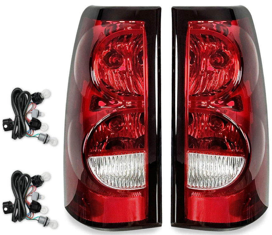 Luces traseras Silverado 2003-2006 par completo con bombillas y arnés, Nuevo