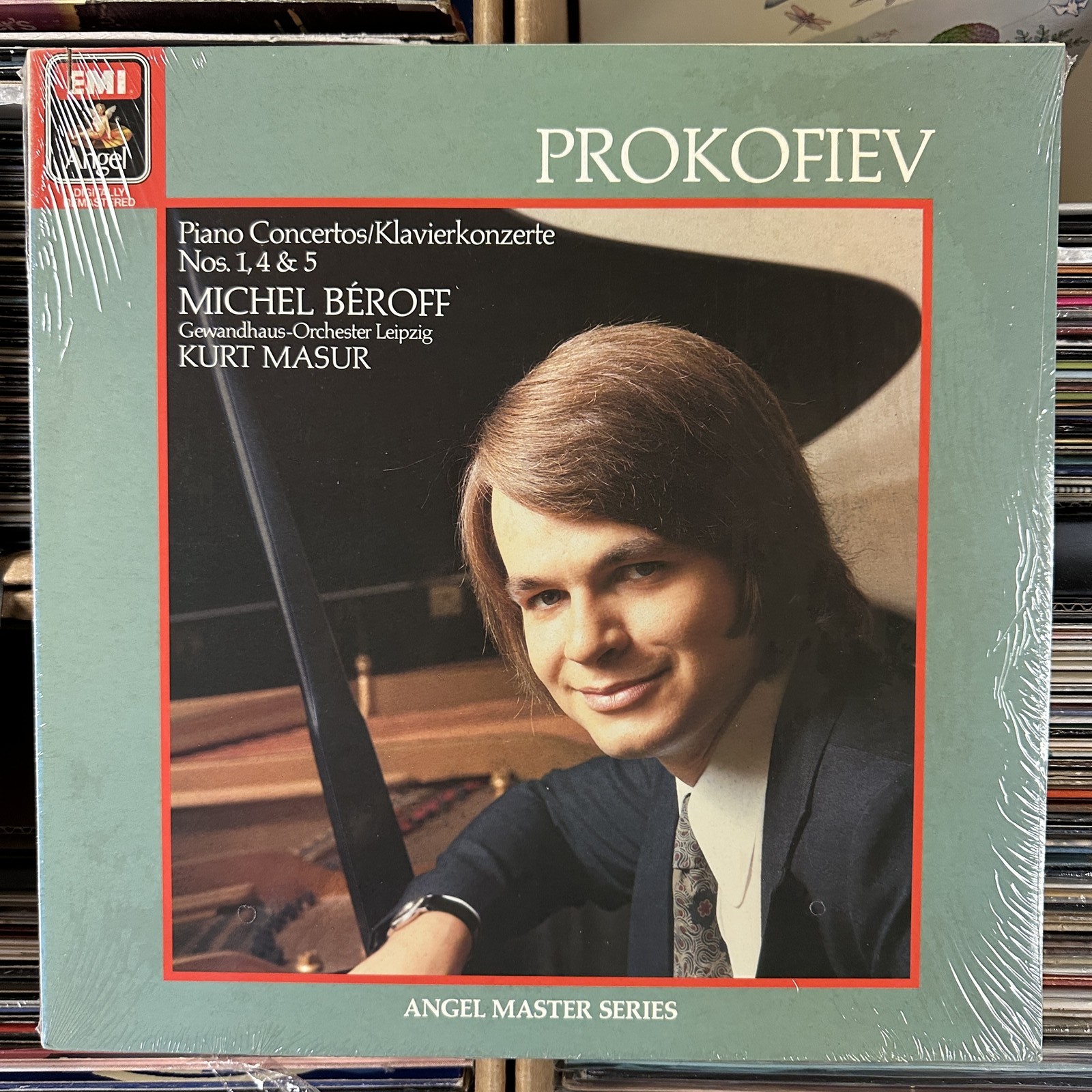 Piano Concerto No 1 4 5  Record Vinyl Prokofiev Masur Michel Beroff Sealed