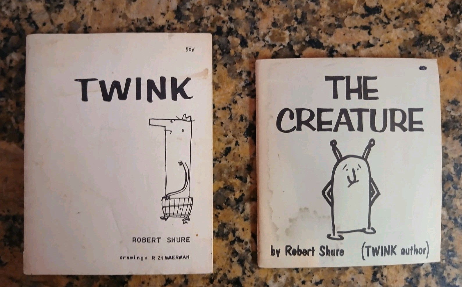The Creature Robert Shure 1961 1st Print & Twink 1958 SF Beat Culture 2 Booklets