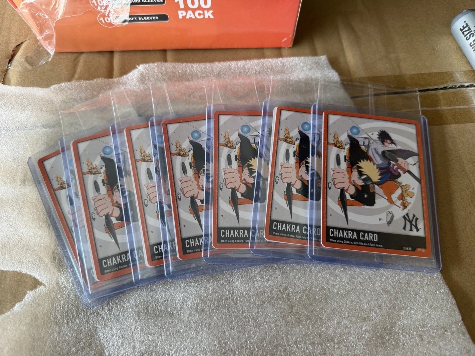 New York Yankees Bandai Naruto Card Game CP-001 Chakra Card Promo New York Yankees Bandai Naruto Card Game CP-001 Chakra Card Promo