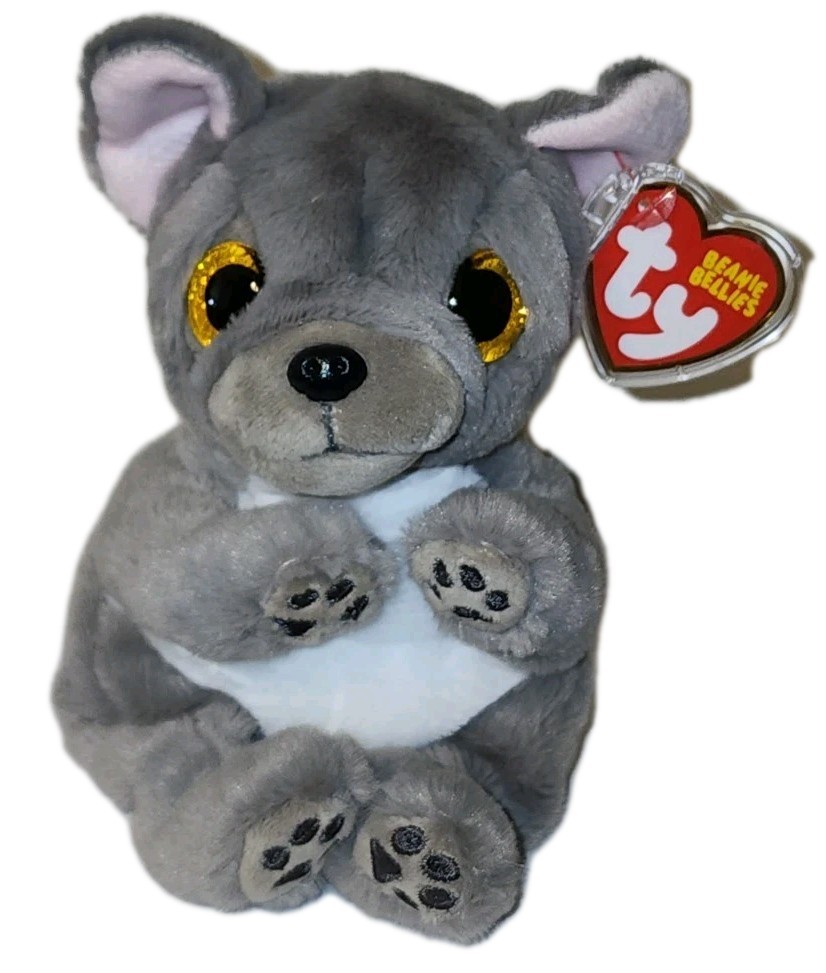 Ty Beanie Baby Bellies WILFRED the French Bulldog Dog 6\