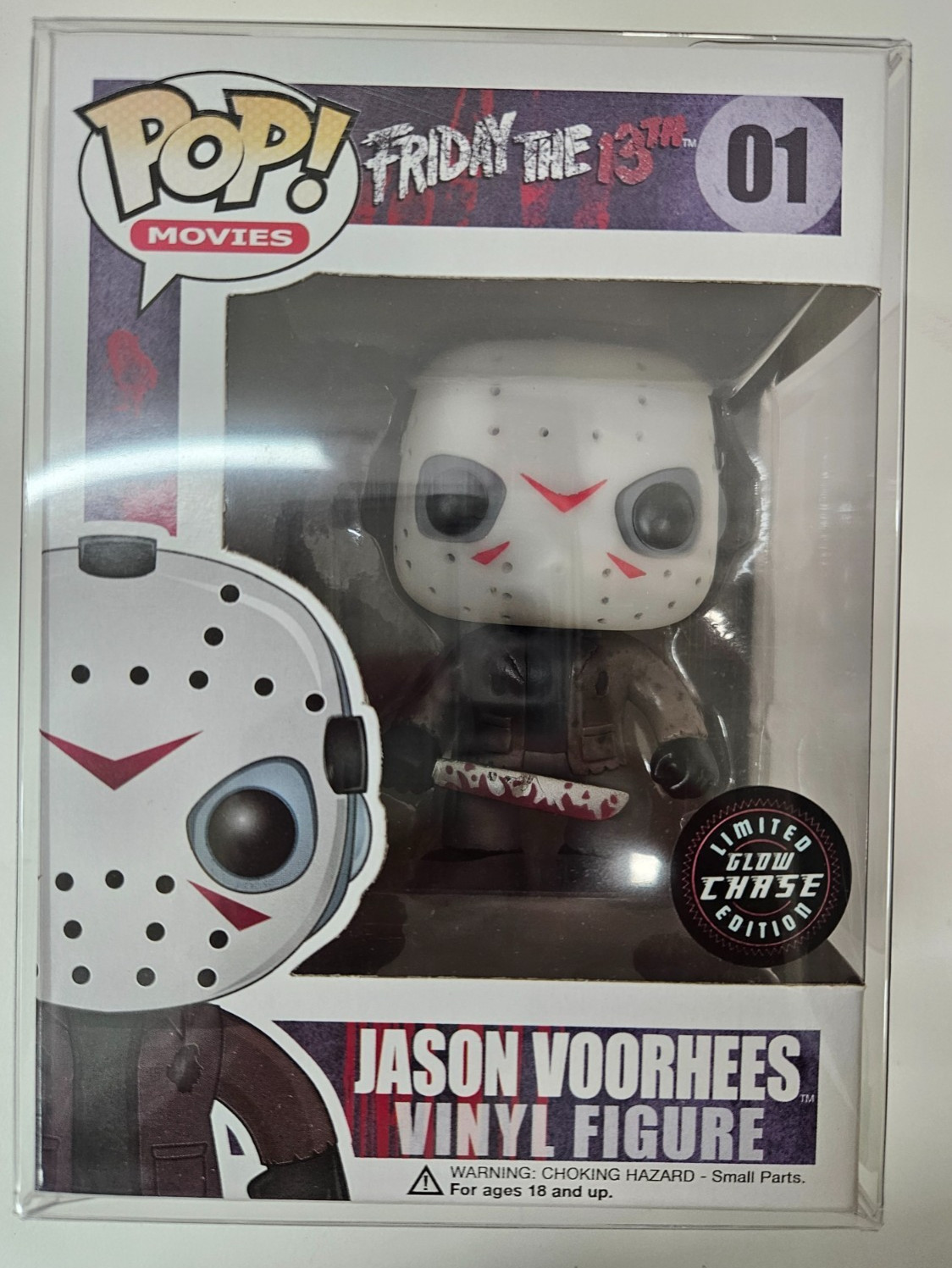 Funko Pop Jason Voorhees #01 Limited Chase Edition Chase With Protector Funko Pop Jason Voorhees #01 Limited Chase Edition Chase With Protector