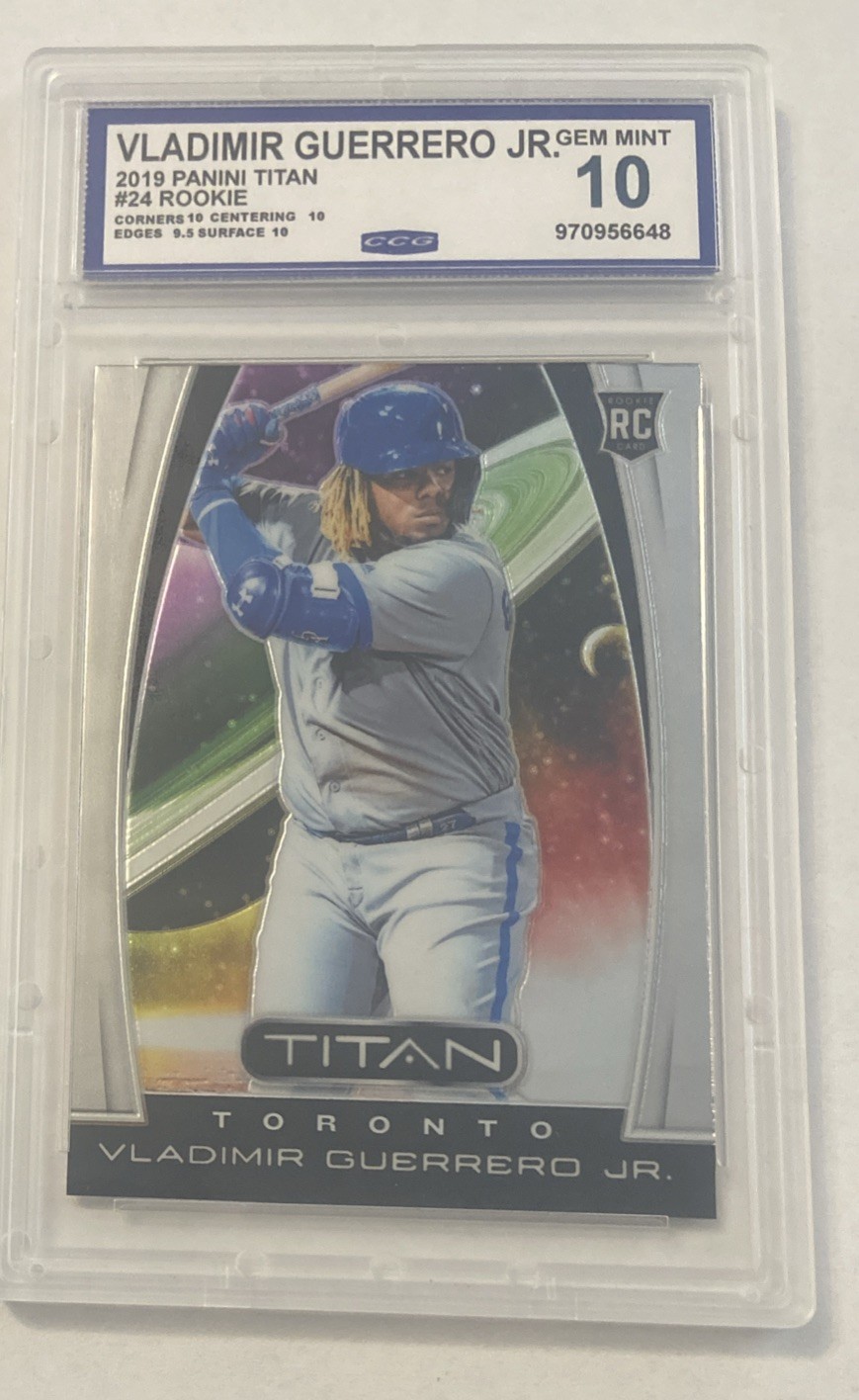 2019 Panini Chronicles Vladimir Guerrero Jr. RC Titan SP Insert CCG 10 GEM MINT 2019 Panini Chronicles Vladimir Guerrero Jr. RC Titan SP Insert CCG 10 GEM MINT