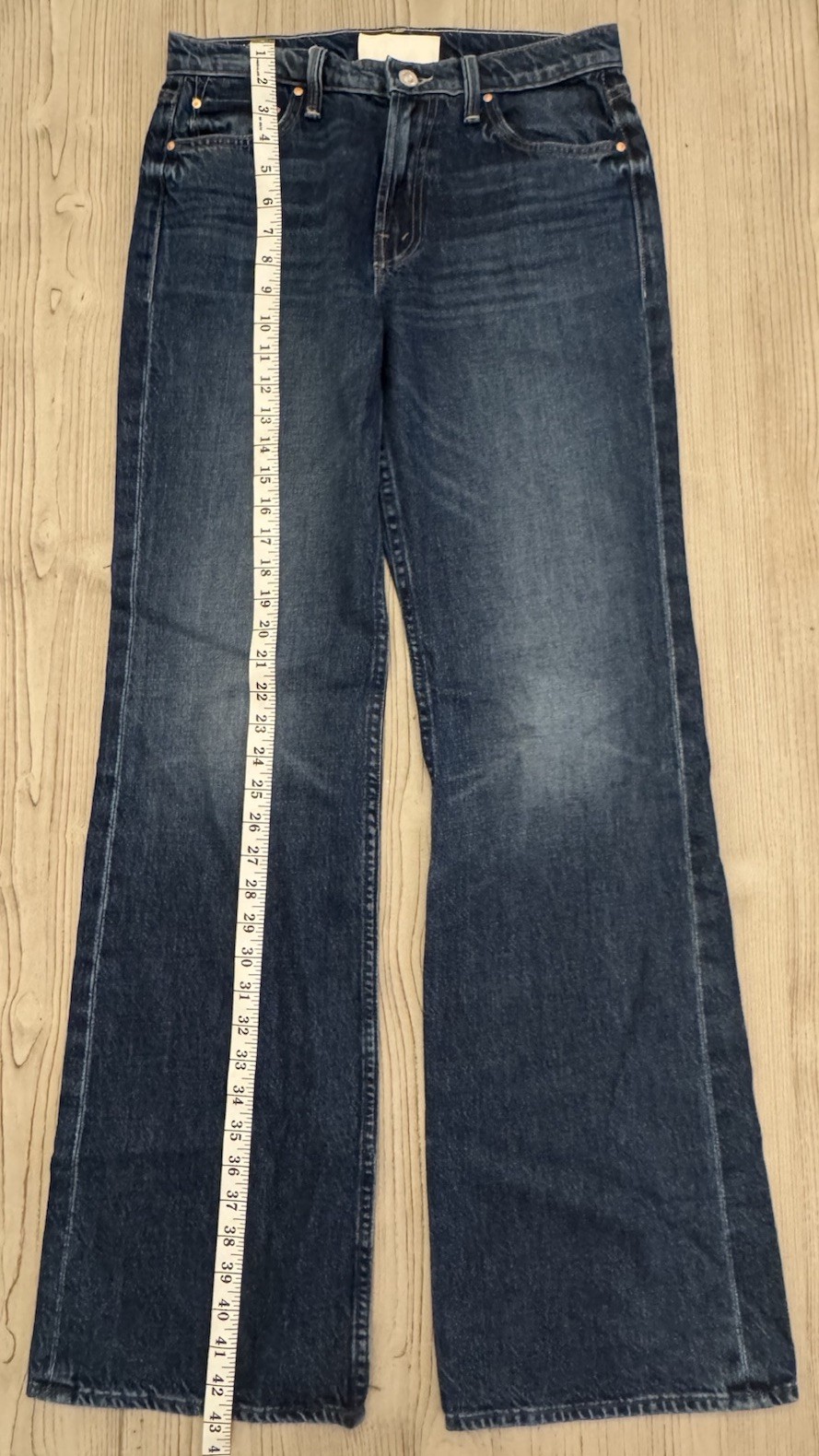 MOTHER Denim SUPERIOR Bookie Heel Jeans 27 Did You Bring Me Anything 33” inseam