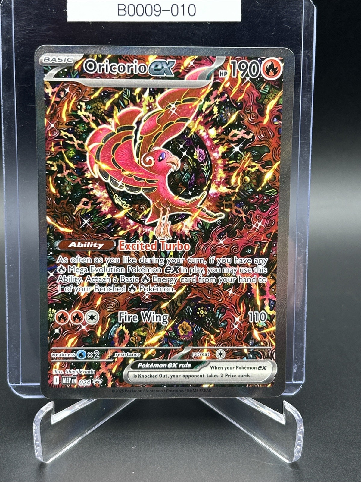 Pokémon Oricorio ex 024 Black Star Promo Mega Evolution ME B0009-010 NM Pokémon Oricorio ex 024 Black Star Promo Mega Evolution ME B0009-010 NM