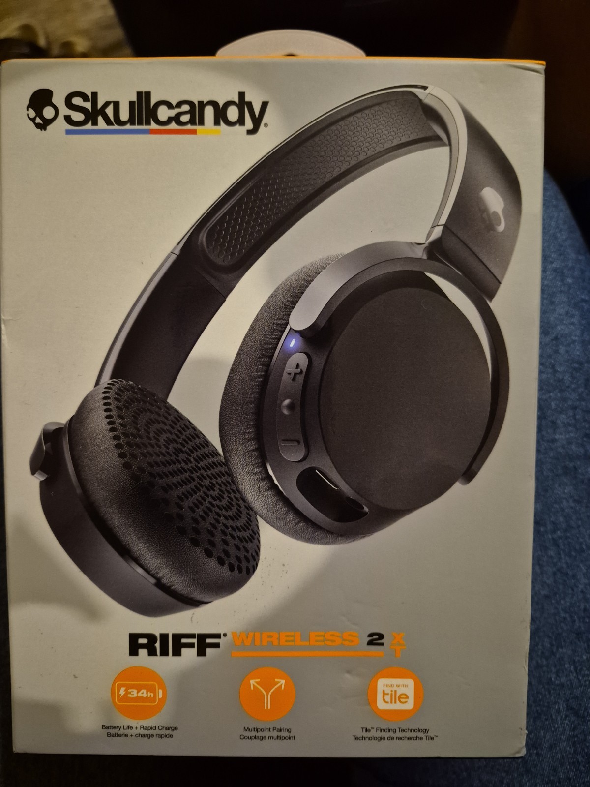 New Sealed Skullcandy Riff 2 XT Wireless On-Ear Headphones True Black New Sealed Skullcandy Riff 2 XT Wireless On-Ear Headphones True Black