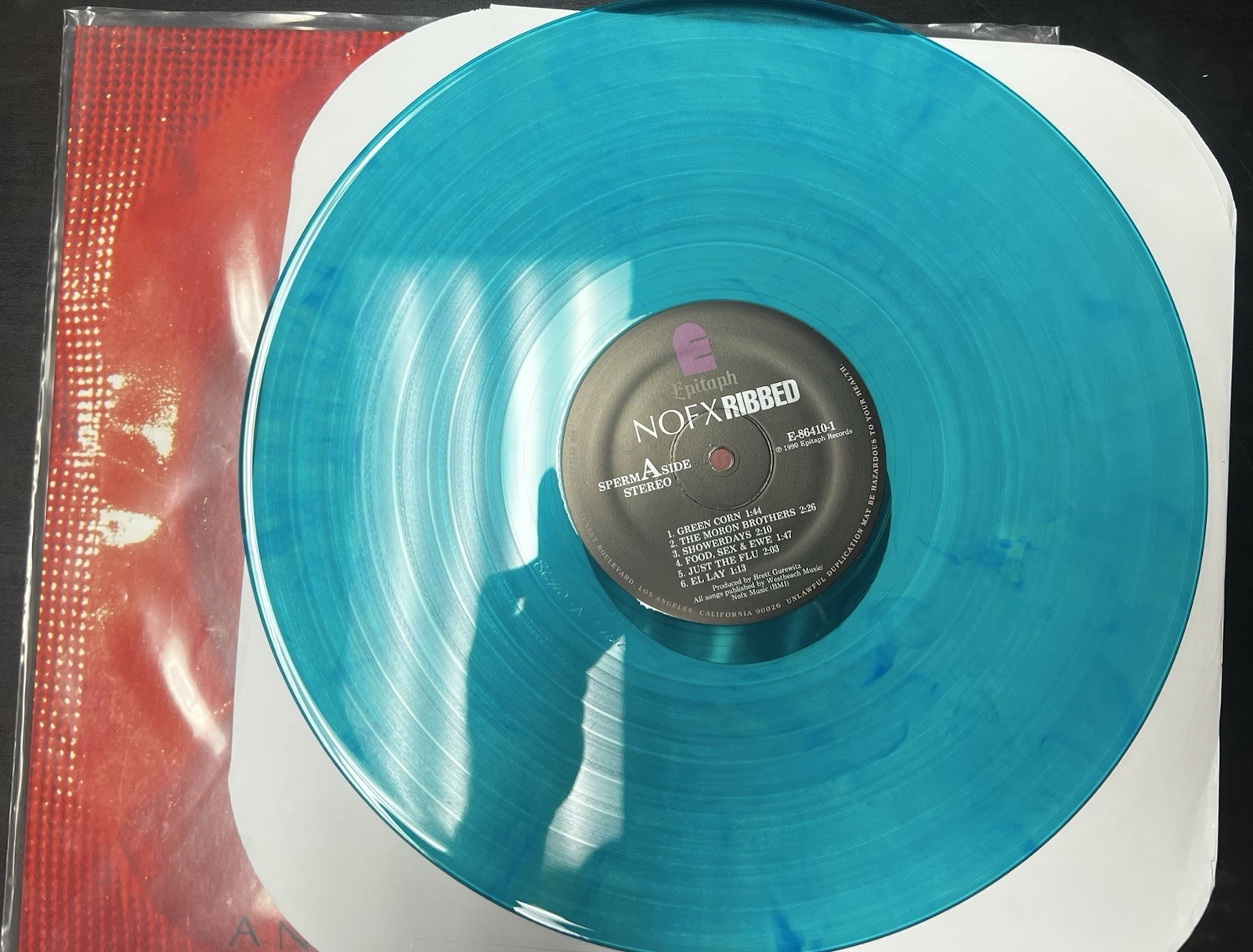 NOFX - Ribbed LP 2013 Vinyl Rare Aqua/ Teal Translucent Colored Boxset Edition