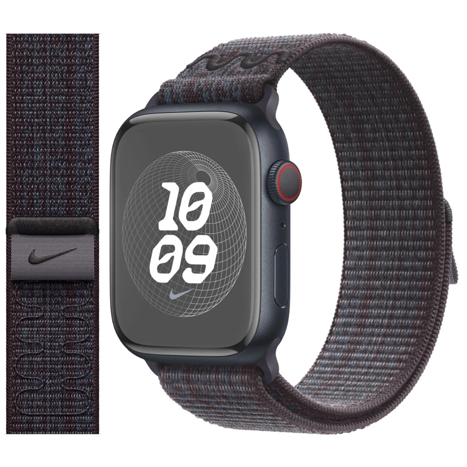 Genuine Apple 42mm Black/Blue Nike Sport Loop - MYJA3AM/A (2024) - OPEN BOX Genuine Apple 42mm Black/Blue Nike Sport Loop - MYJA3AM/A (2024) - OPEN BOX