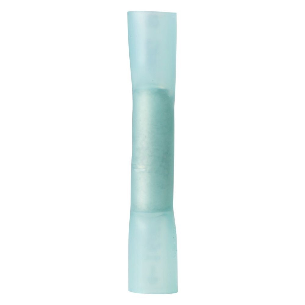 Ancor 16-14 AWG Blue Adhesive Lined Heat Shrink Butt Connectors, 500 Pieces