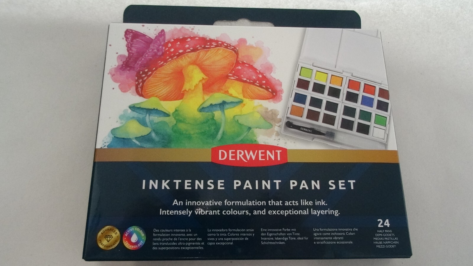 Brand New - Derwent Inktense Paint Pan Set, 24 Assorted Colors 2306318 - Sealed Brand New - Derwent Inktense Paint Pan Set, 24 Assorted Colors 2306318 - Sealed