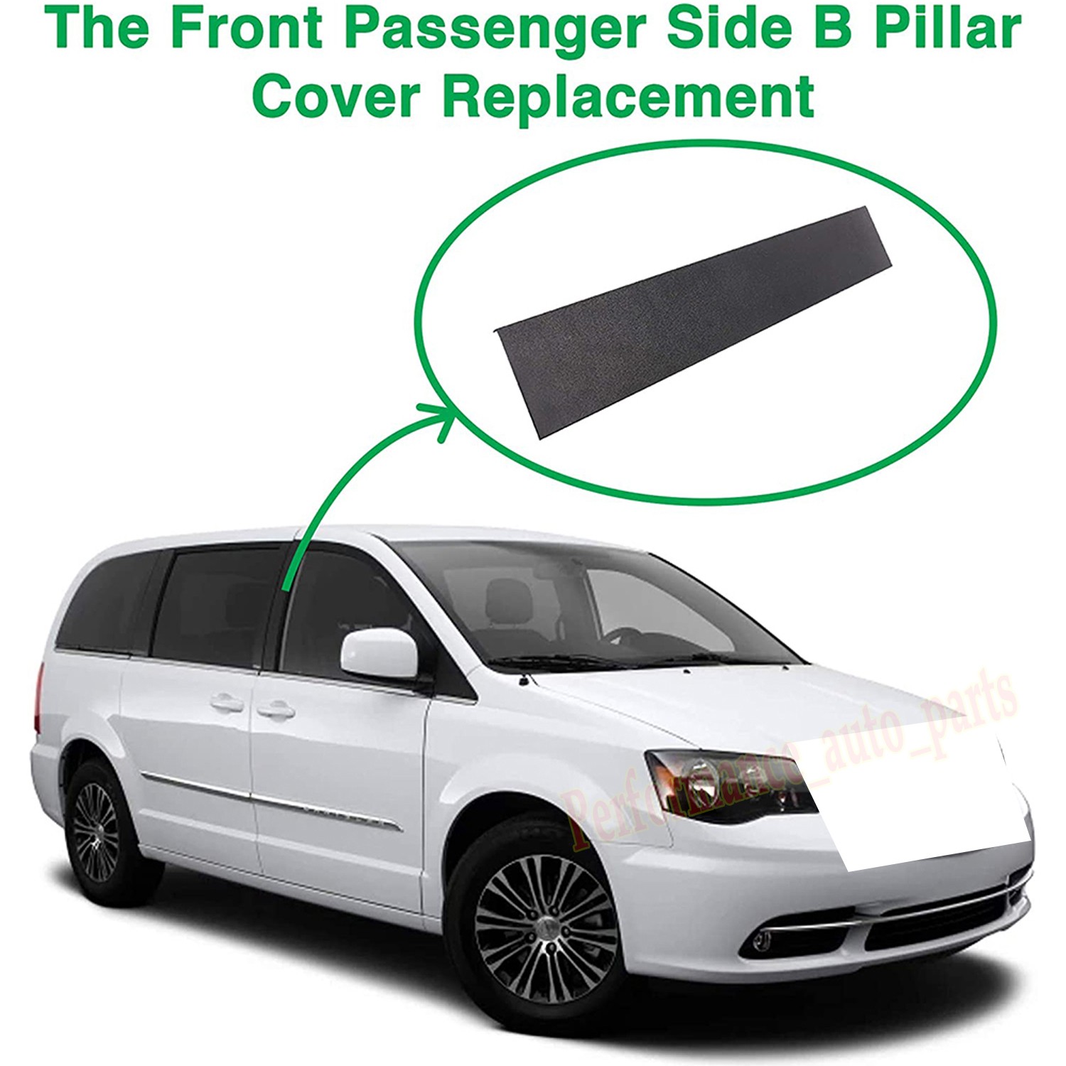For 08-16 Town Country 08-20 Grand Caravan Front Passenger Side Door B Pillar US