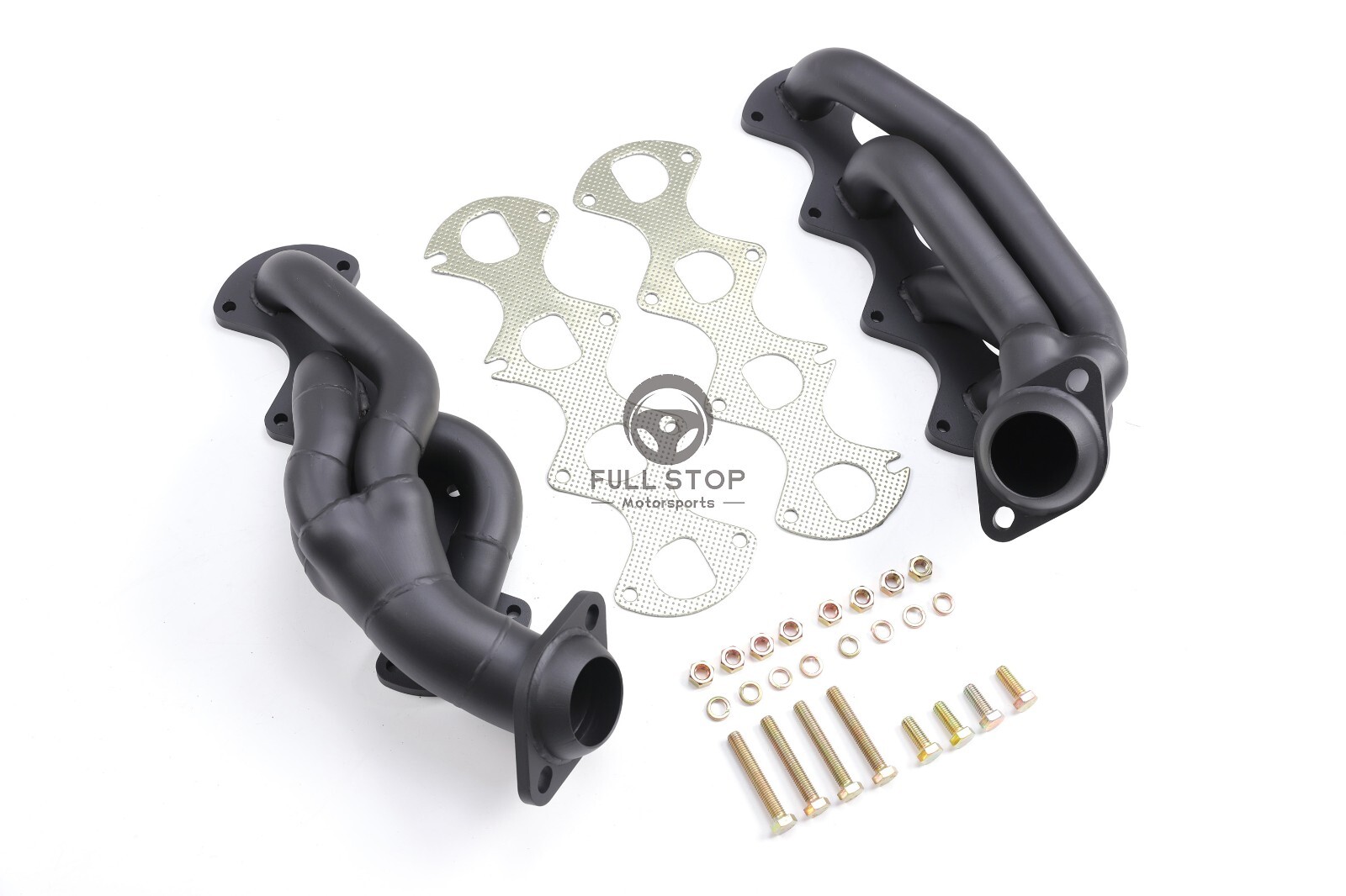 Ceramic Black Shorty Headers For 2004-2010 Ford F-150 5.4L V8 1-5/8