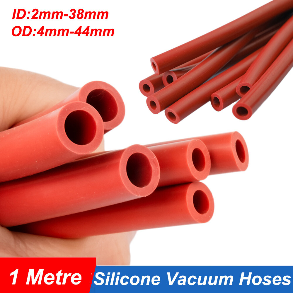 Red Silicone Vacuum Hoses Silicon Rubber Pipe Tube Vac Air Water Oil 2mm - 38mm