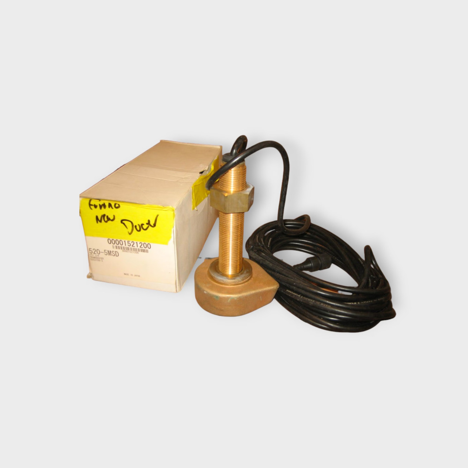 NEW OLD STOCK Furuno 520-5MSD Bronze Thru-Hull 50/200 Khz Transducer w/ 10 pin