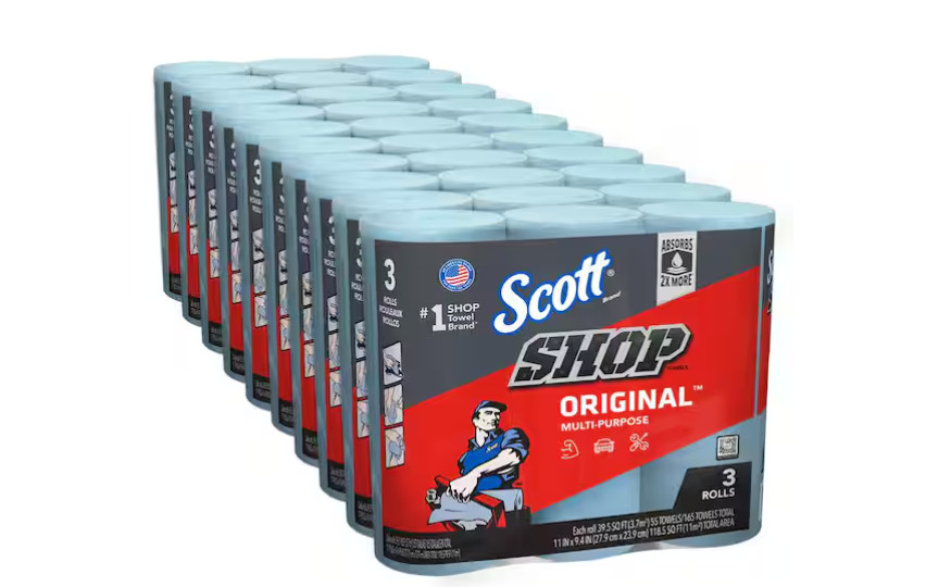 Blue 1-Ply 9X11 Shop Towel Cleaning Wipes (3-Pack Bundle of 10) Blue 1-Ply 9X11 Shop Towel Cleaning Wipes (3-Pack Bundle of 10)