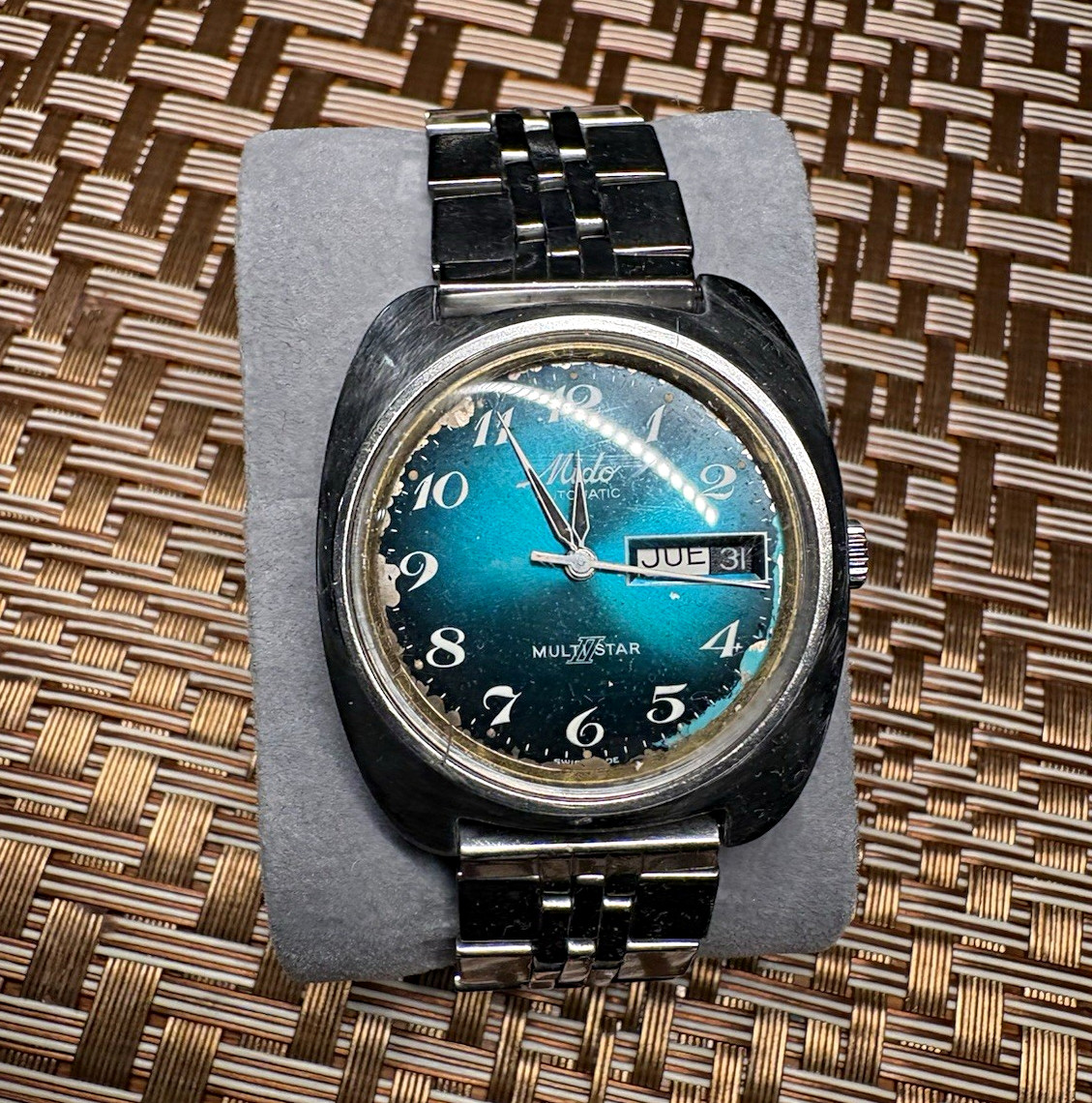 Mido Multistar Automatic Day/Date Blue Dial 36mm Silver Steel Bracelet