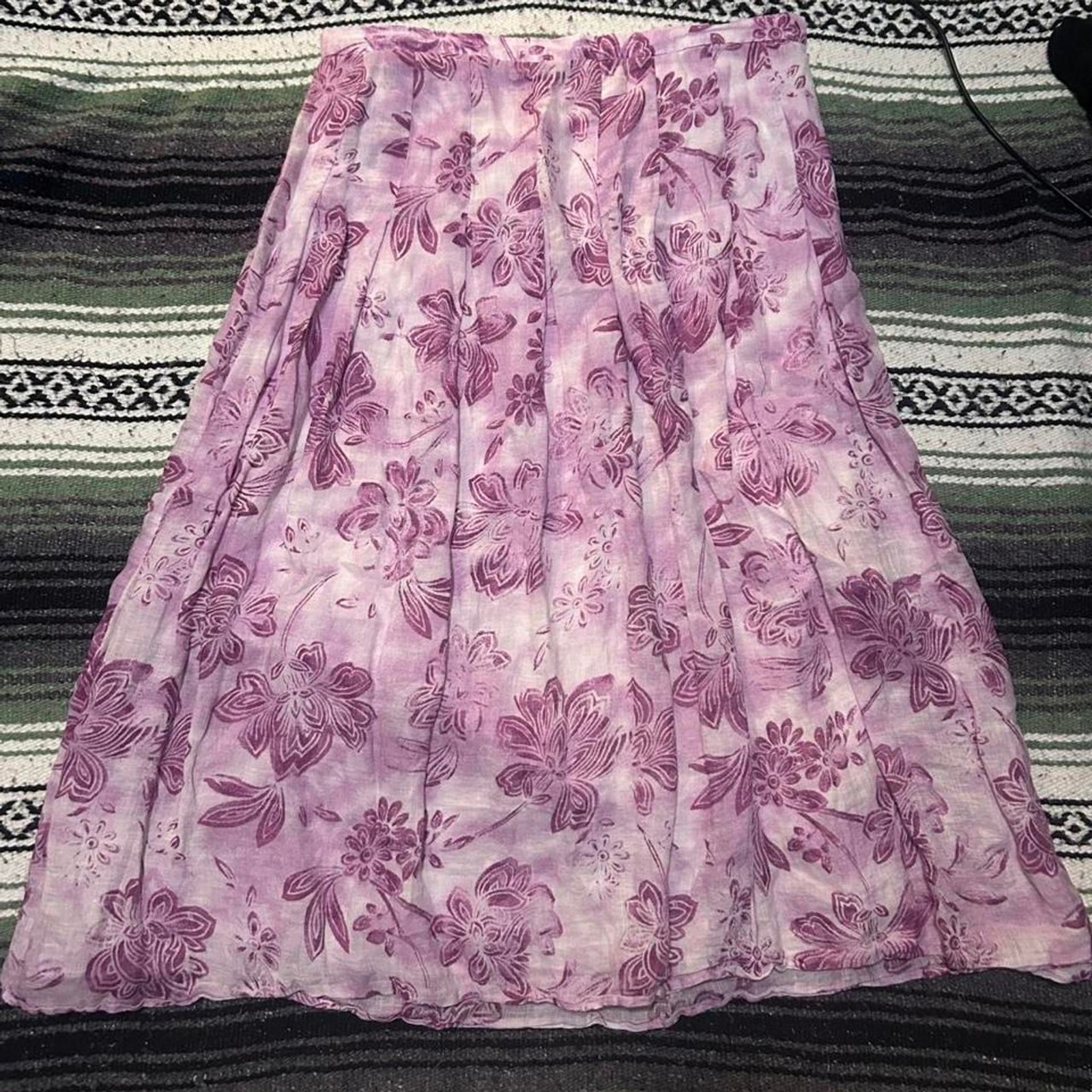 J-jill Women\'s Purple and Pink Skirt J-jill Women\'s Purple and Pink Skirt