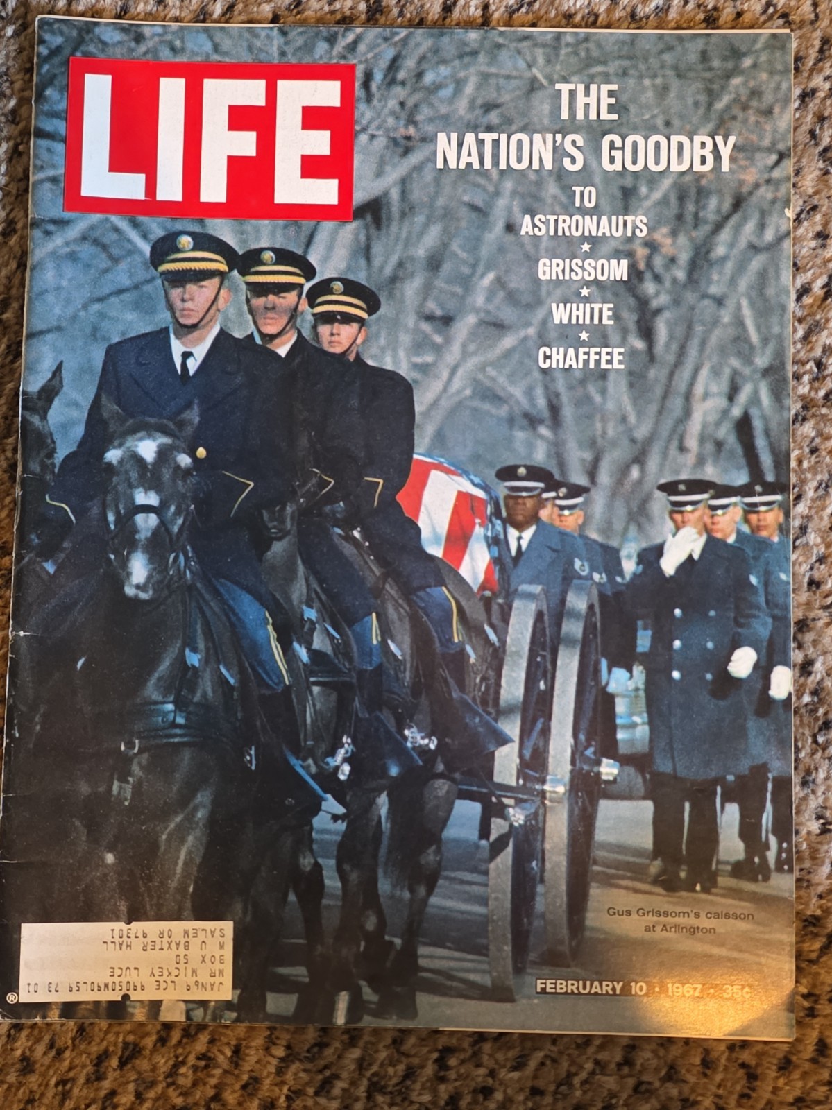 Vintage Life Magazine February 10, 1967 The Nation\'s Goodby with Coke Ad on Back