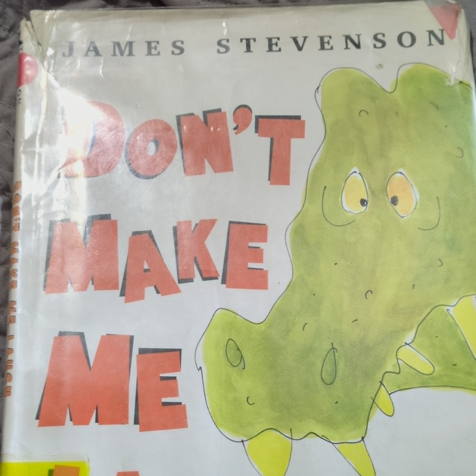 Don\'t Make Me Laugh, hardcover picture book, James Stevenson Yr 4-8 Jacket Torn Don\'t Make Me Laugh, hardcover picture book, James Stevenson Yr 4-8 Jacket Torn