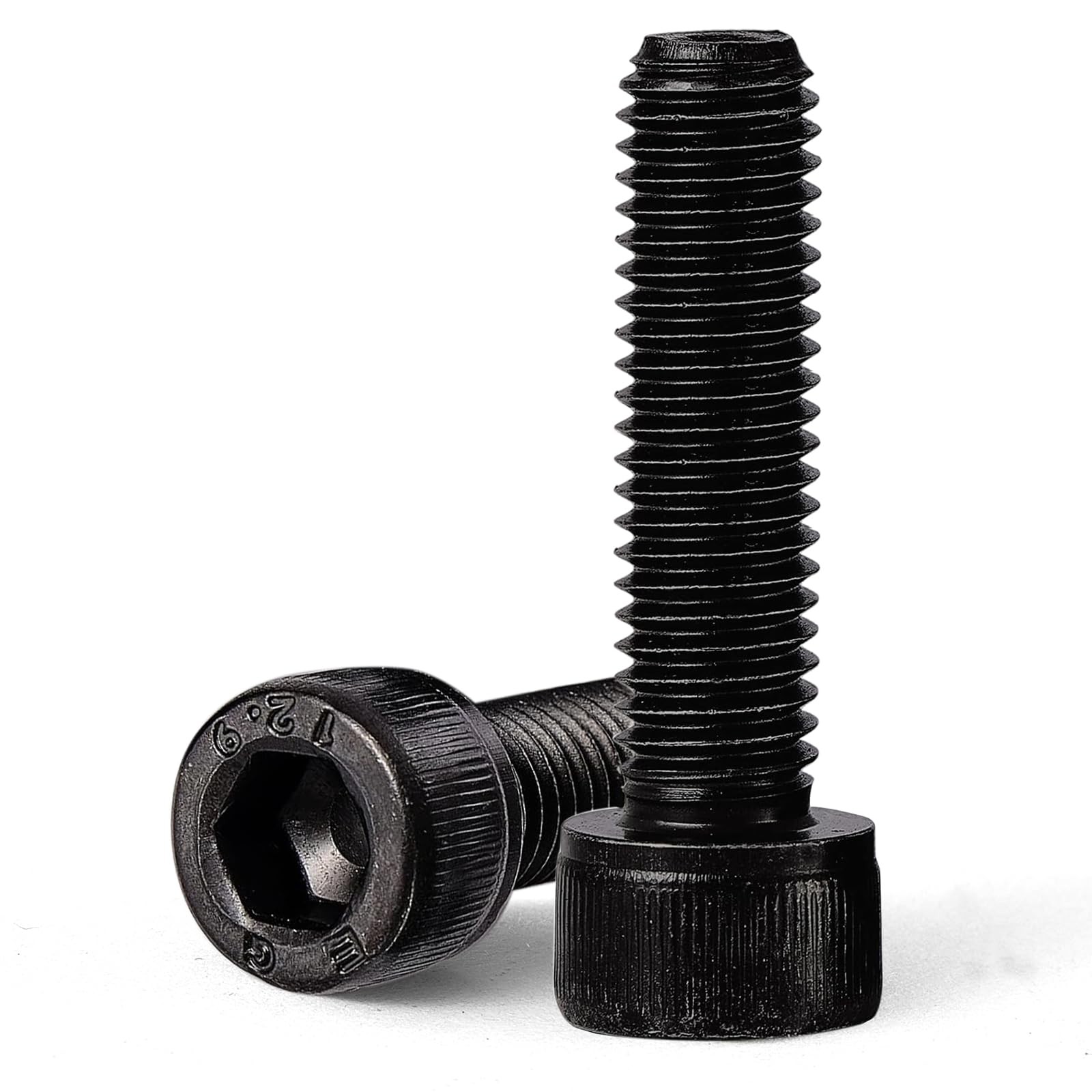 GuoYomm M12-1.75 x 50mm 6pcs Hex Socket Head Cap Screws M12x50mm(6PCS), Black GuoYomm M12-1.75 x 50mm 6pcs Hex Socket Head Cap Screws M12x50mm(6PCS), Black