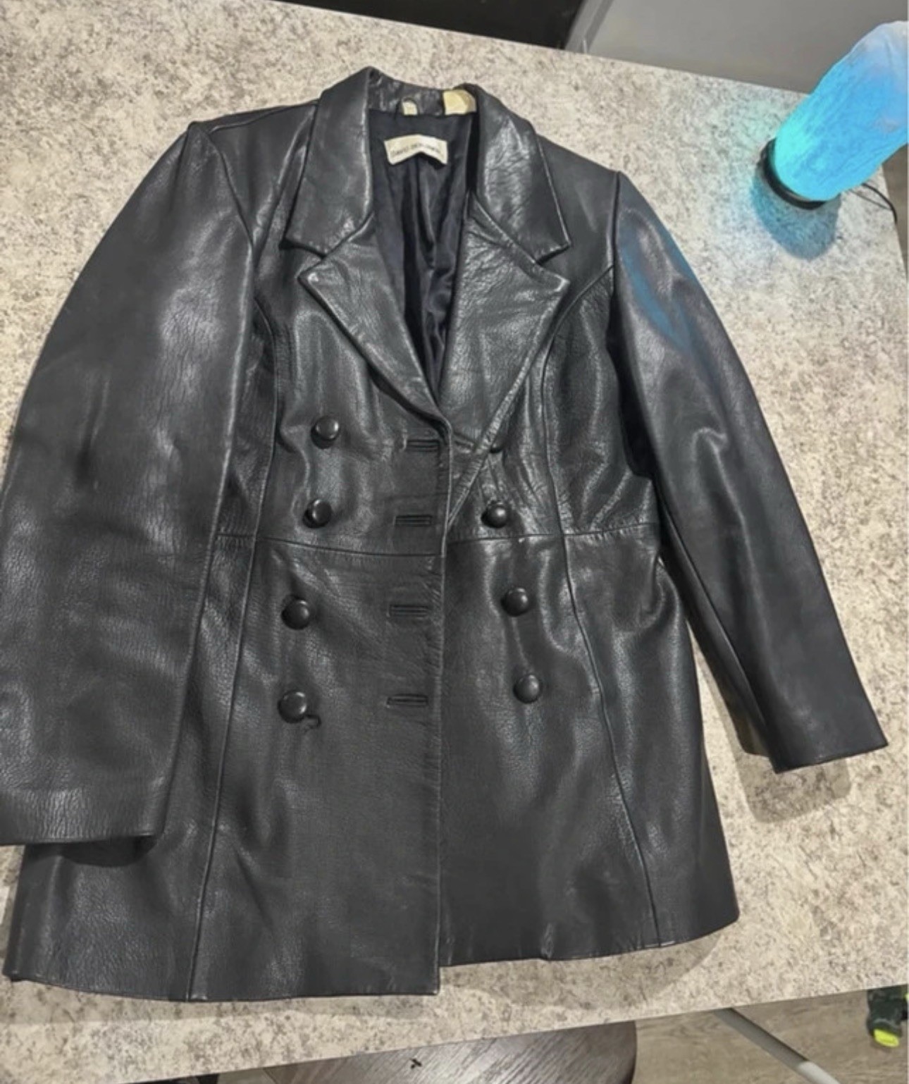 David Benjamin Vintage 100% Black Leather Jacket