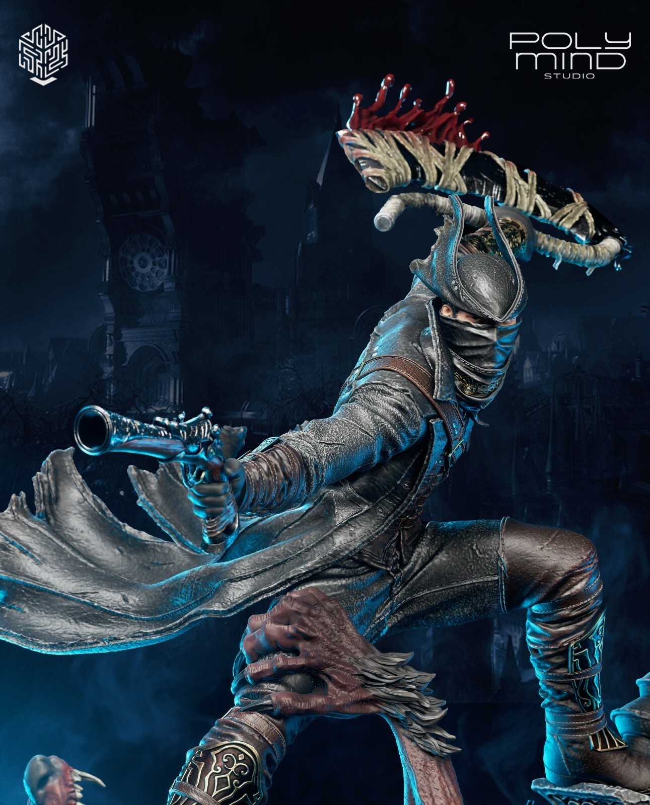 1:8 The Hunter Bloodborne Fan Art UNPAINTED High Quality Garage Kit