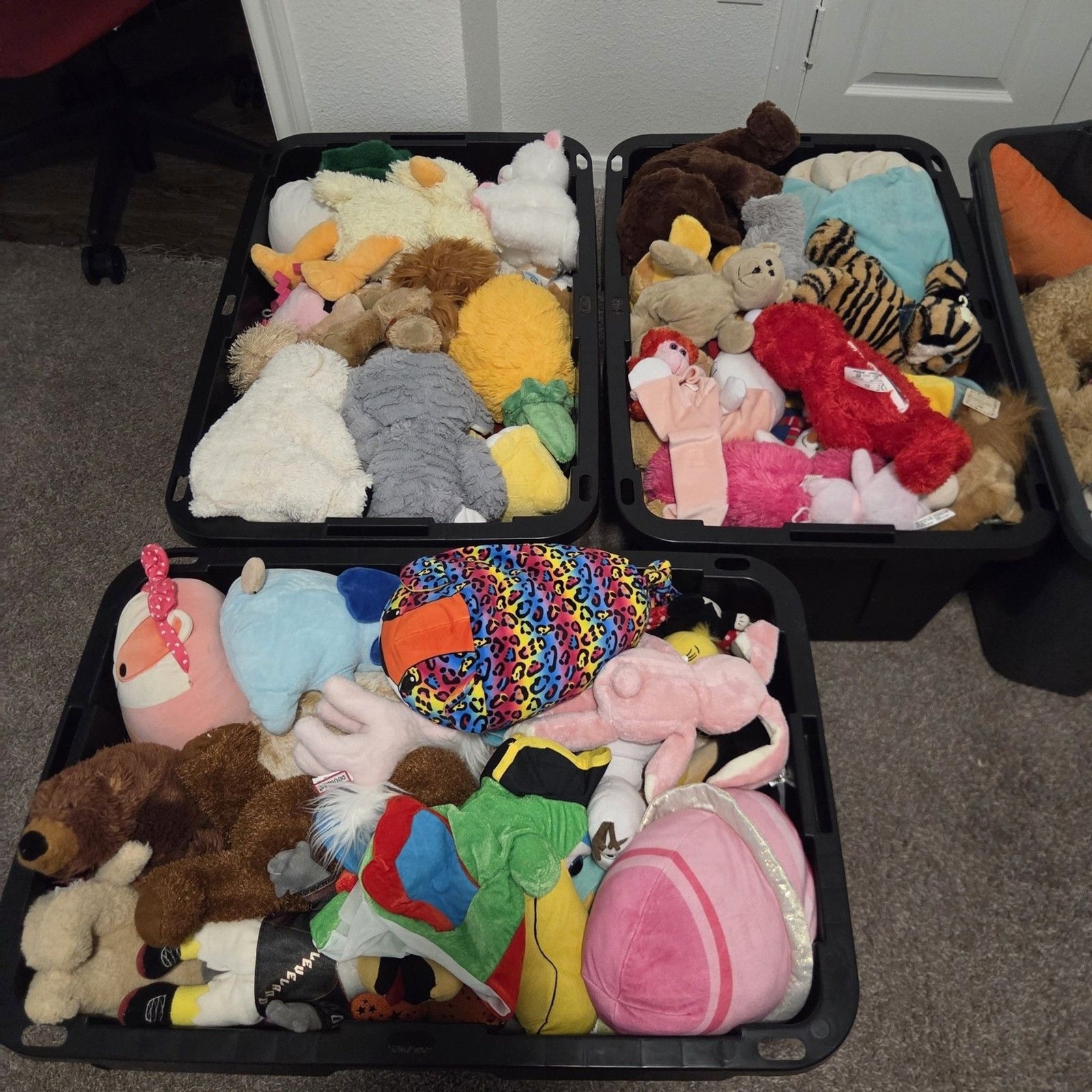 5 Lbs bag of stuffed animals Plush Animals Lot Bundle Varied Sizes