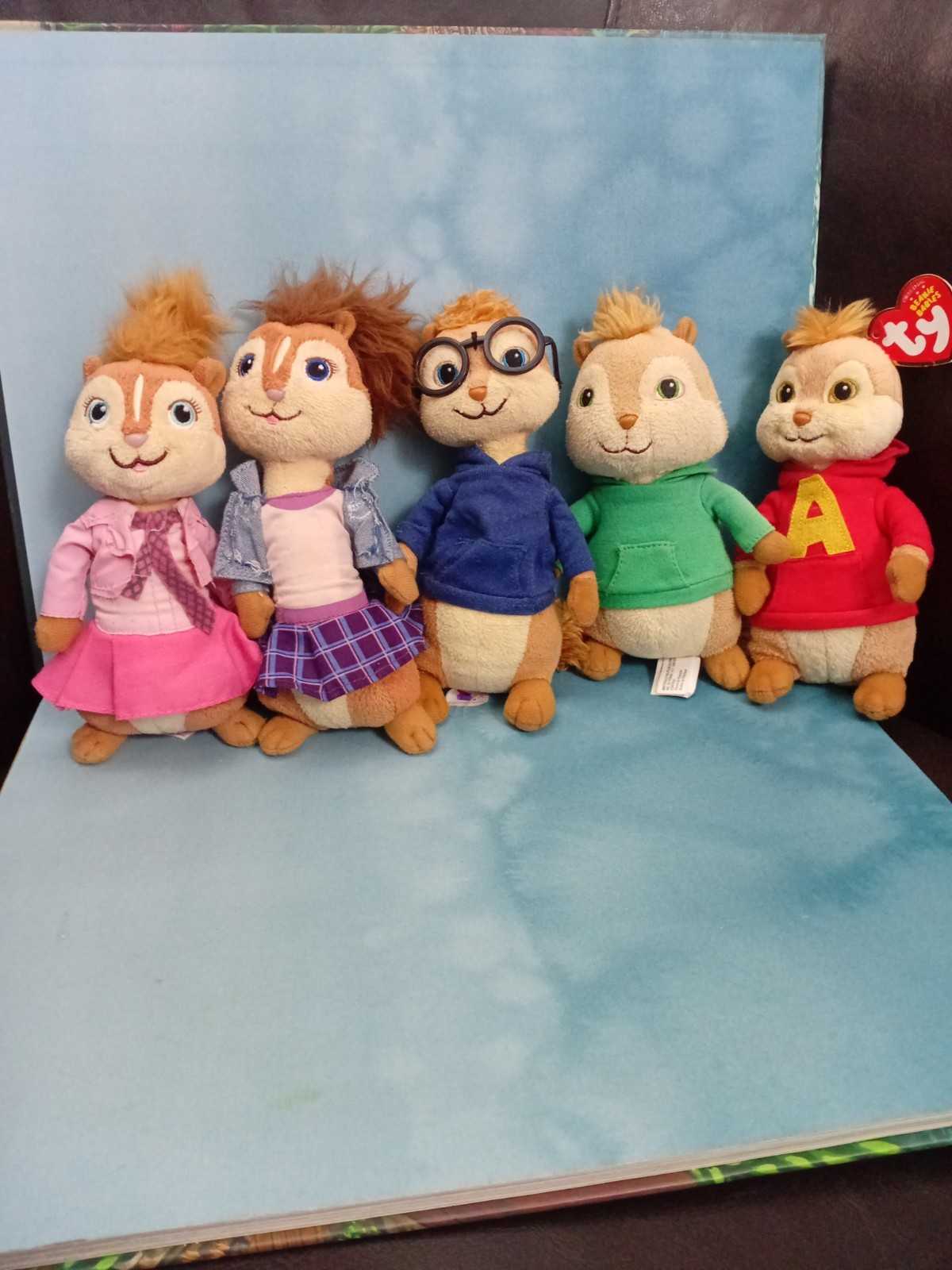 Alvin and The Chipmunks Chipettes Set 6 TY BeanPlush ~Not Complete Read