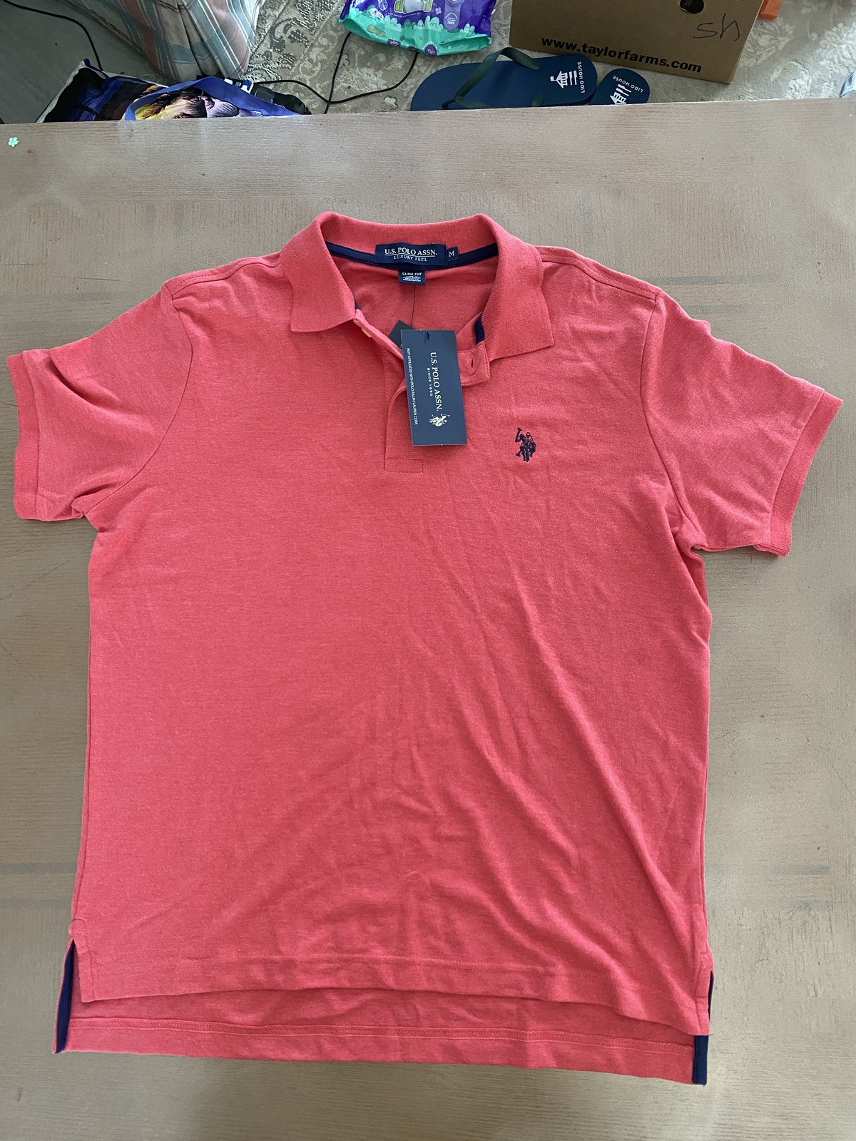 U.S. Polo Assn. Men\'s Slim Fit Polo Shirt Red Medium U.S. Polo Assn. Men\'s Slim Fit Polo Shirt Red Medium