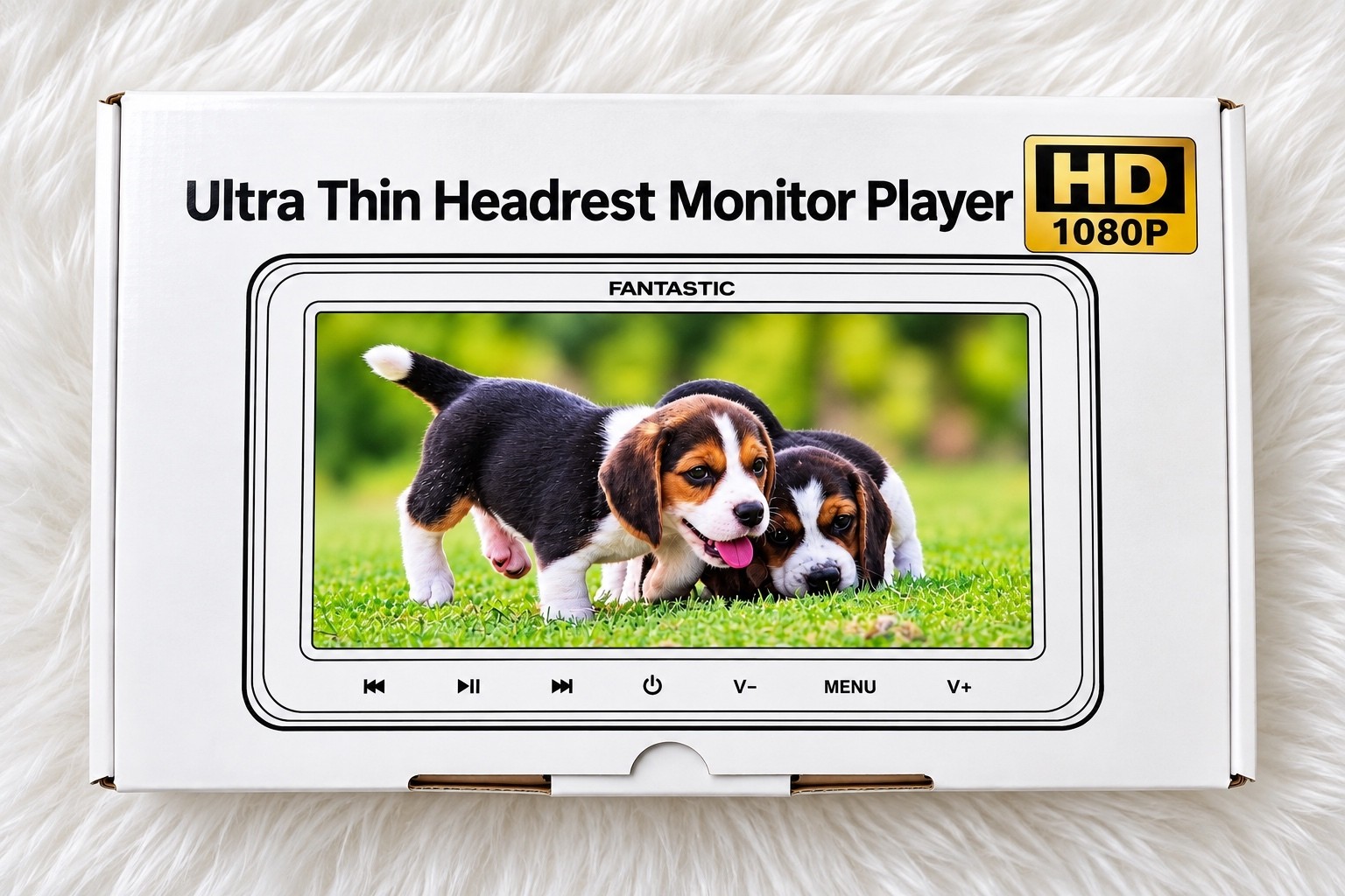 Fang/Ultra thin headrest monitor player