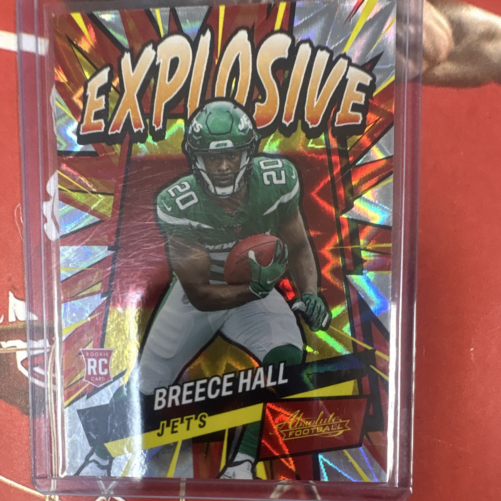2022 Panini Absolute - Explosive Breece Hall #E45 (RC) 2022 Panini Absolute - Explosive Breece Hall #E45 (RC)