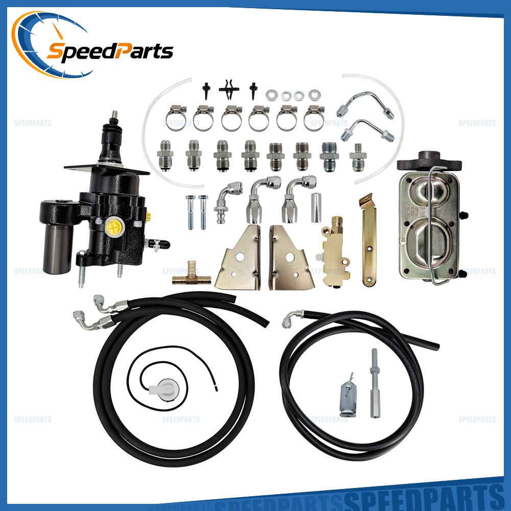 For 1970-1980 Chevy Camaro BLACKOUT Hydro Boost Power Brake Booster Kit + Hoses